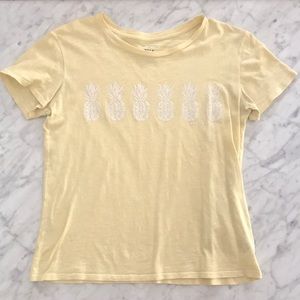 Billabong Yellow Pineapple Tee Size S